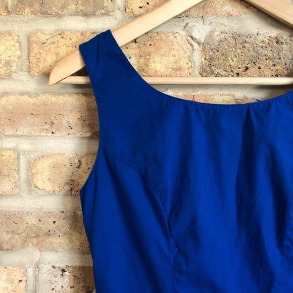 Topshop Royal Blue A-Line Party Dress - Picture 6 of 7